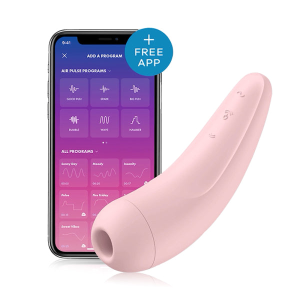 Satisfyer Curvy 2+ · App-Controlled Air-Pulse & Vibration Clitoral Stimulator