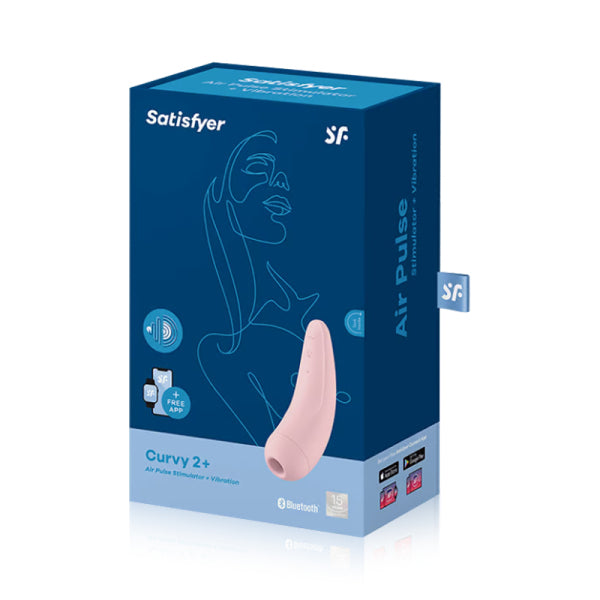 Satisfyer Curvy 2+ · App-Controlled Air-Pulse & Vibration Clitoral Stimulator