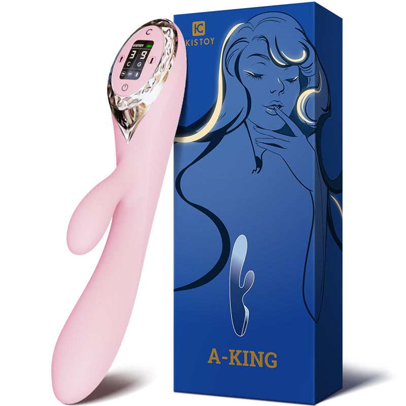 Kisstoy A-KING · Inflatable Triple-Zone Vibrator with LED Touch Screen