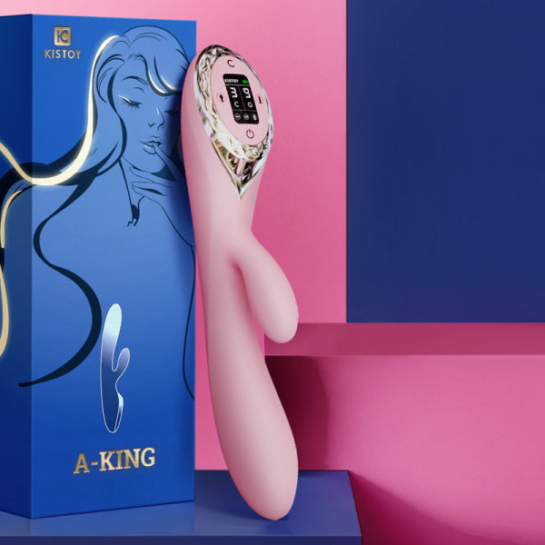 Kisstoy A-KING · Inflatable Triple-Zone Vibrator with LED Touch Screen