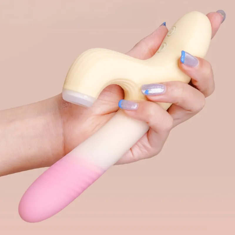 Retractable Suction Vibrator with Heating & App Control | Dual-Motion G-Spot Toy