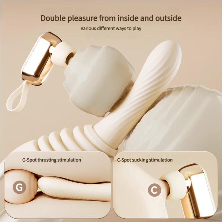 Split-Design Clit Sucking & G-Spot Thrusting Machine — App Controlled