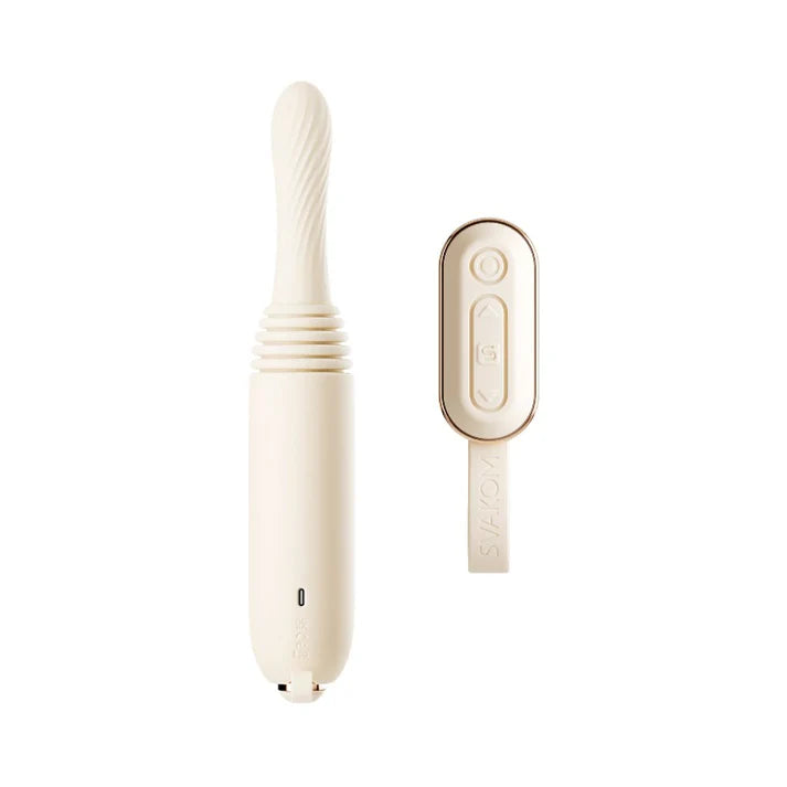 Split-Design Clit Sucking & G-Spot Thrusting Machine — App Controlled