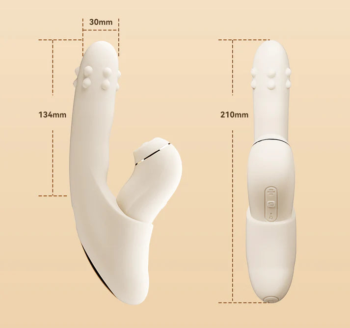 Fatima Plus Rotating & Thrusting Dual Rabbit Vibrator — App Controlled