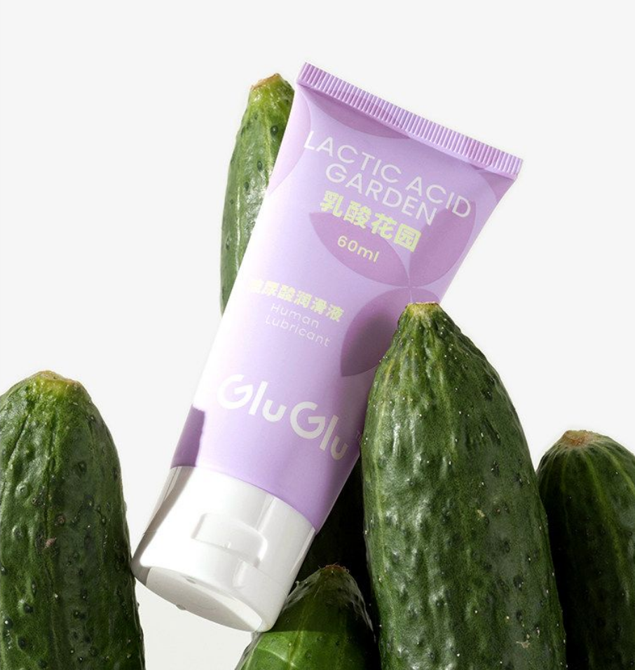 GluGlu Lactic Garden Hyaluronic Acid Lubricant · Water-Based Intimate Moisturizing Gel 60ml