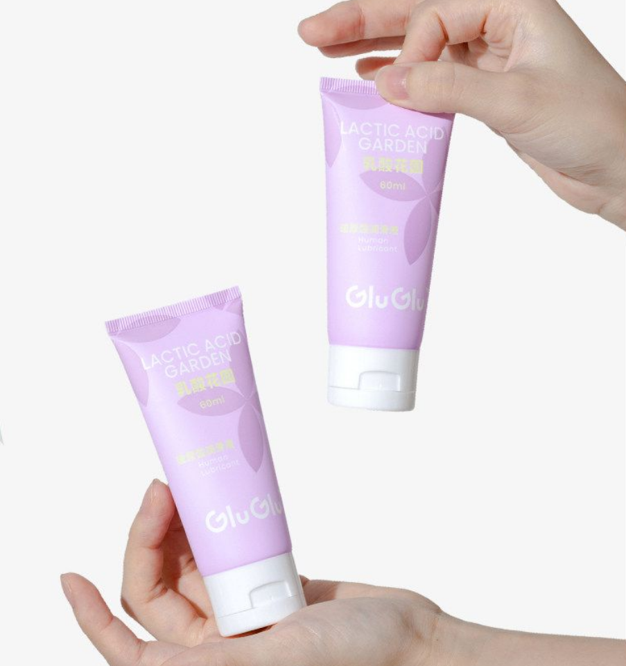 GluGlu Lactic Garden Hyaluronic Acid Lubricant · Water-Based Intimate Moisturizing Gel 60ml