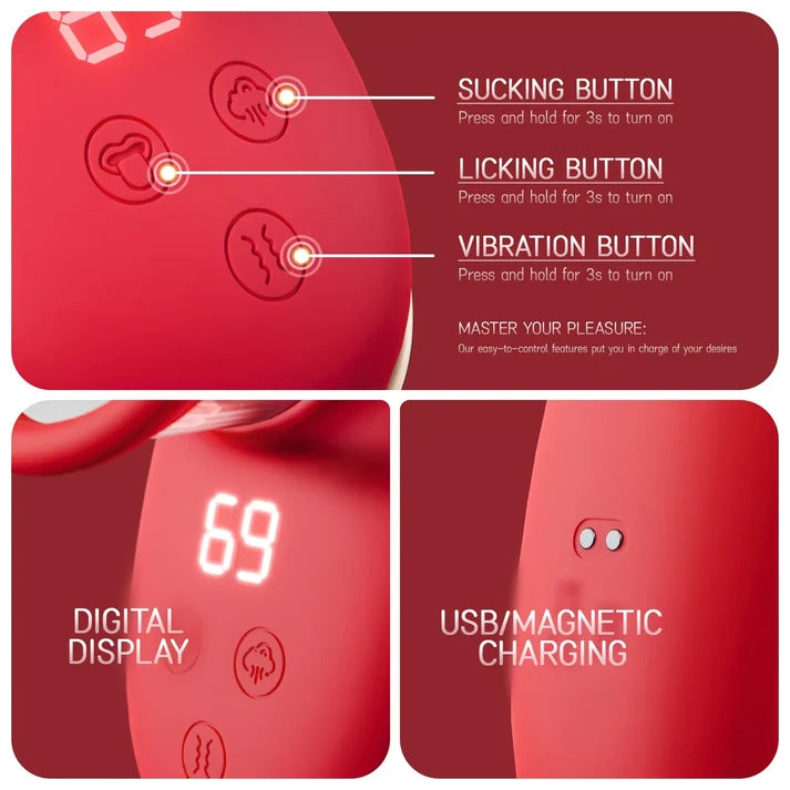 Oronova Caelia Clit Suction Licking Vibrator