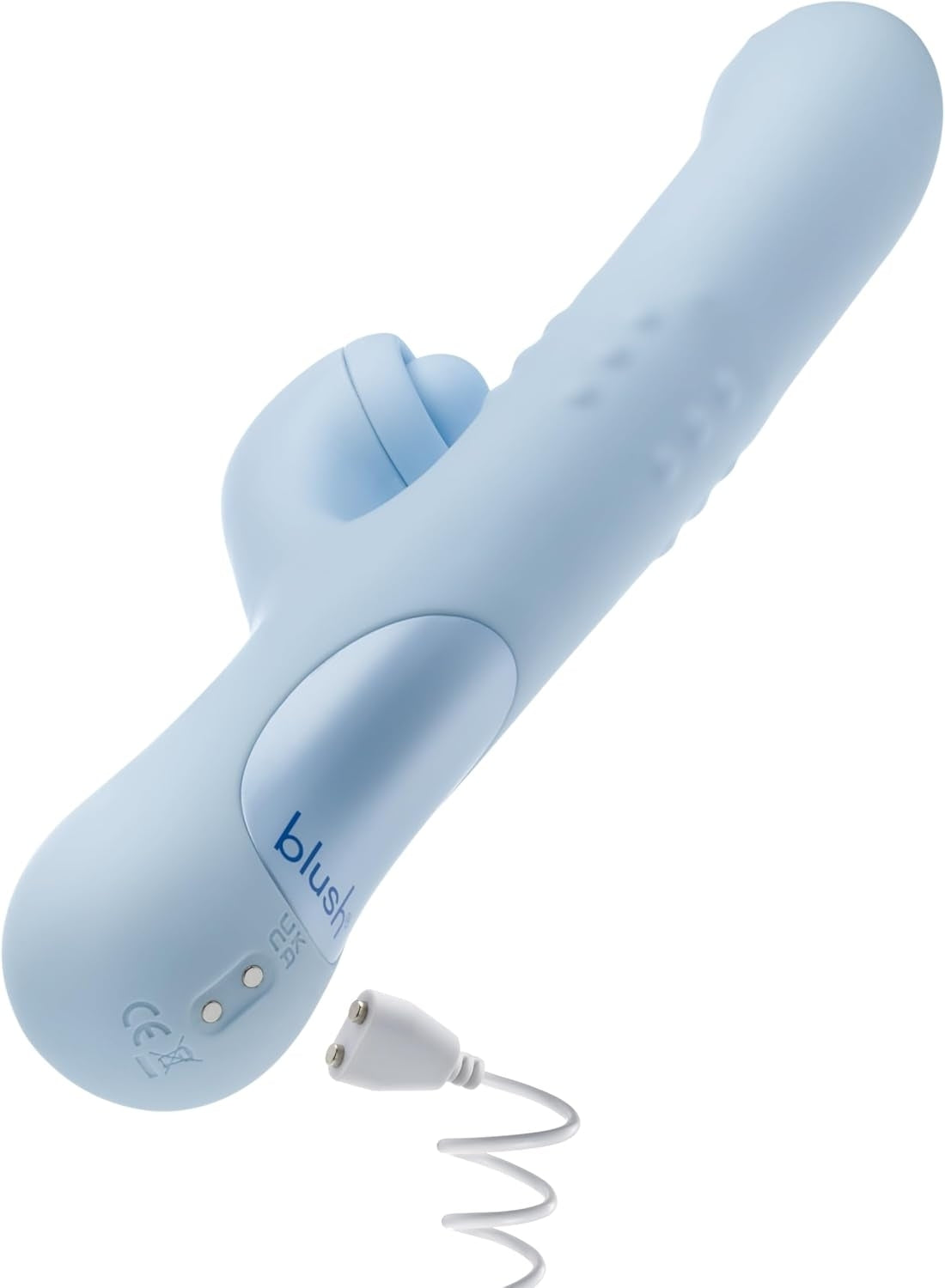 Dual-Motion Rabbit Vibrator | G-Spot & Clitoral Dual Stimulator | 10-Speed Silky Silicone Vibe – Blue